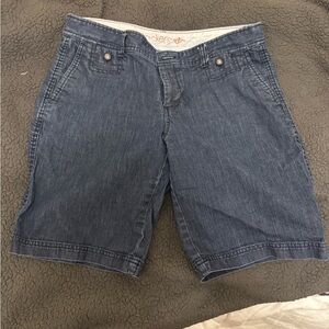 Vintage Men's Blue Denim Shorts